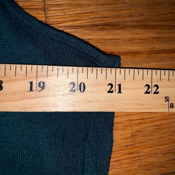 Susan Graver 2 piece set size 1X cardigan and sleeveless top green plus size - Picture 3 of 6